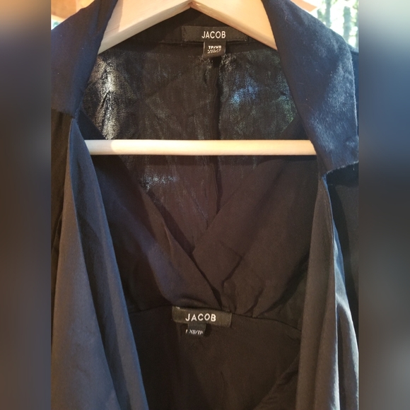Blouse & Bolero Ladies Set Black Sorceress Shirt Jacket Jacob Brand XS Halter - Picture 2 of 12